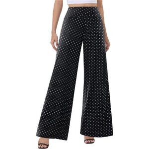 Wide Leg Palazzo Pants for Women Polka Dot